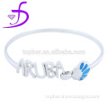 2015 Hot sale Aruba Lucky bracelet wholesale 925 silver blue shell opal bracelet